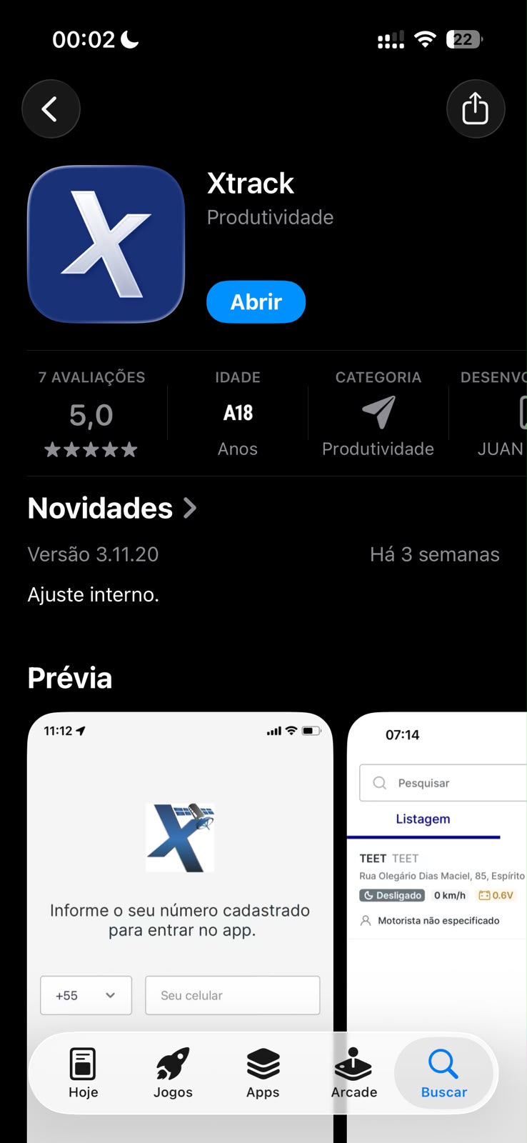 Xtrack disponível na App Store